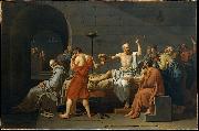 Jacques-Louis  David The Death of Socrates oil on canvas
